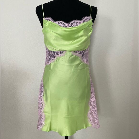 NWT For Love & Lemons Silky Slip Dress - Picture 1 of 14
